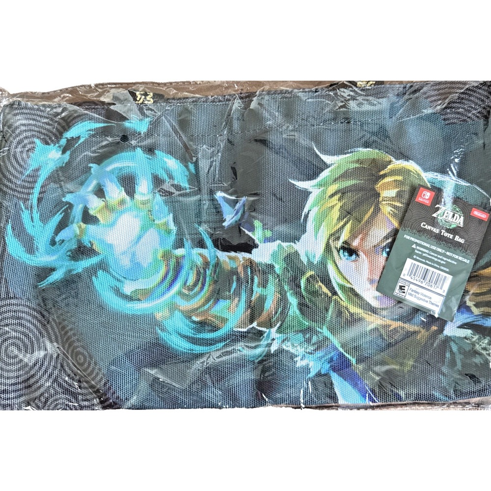 Legend of Zelda Tears of the Kingdom GameStop Exclusive Canvas Tote Bag Link